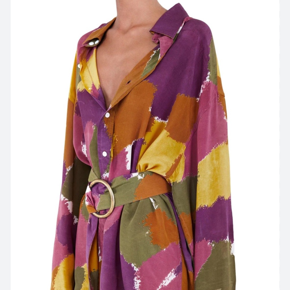 Bamba Swim Titan Silk Shirt Dress